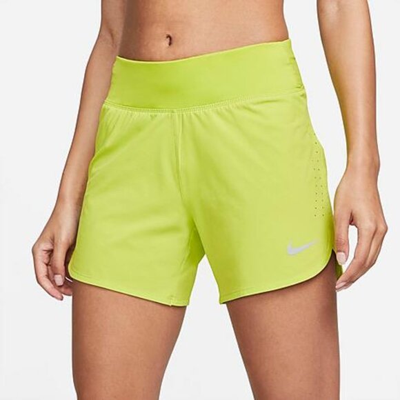 Women's Nike Dri-Fit  Eclipse 5" Running Shorts - Atomic Green - X-Small - NWT - Picture 1 of 1